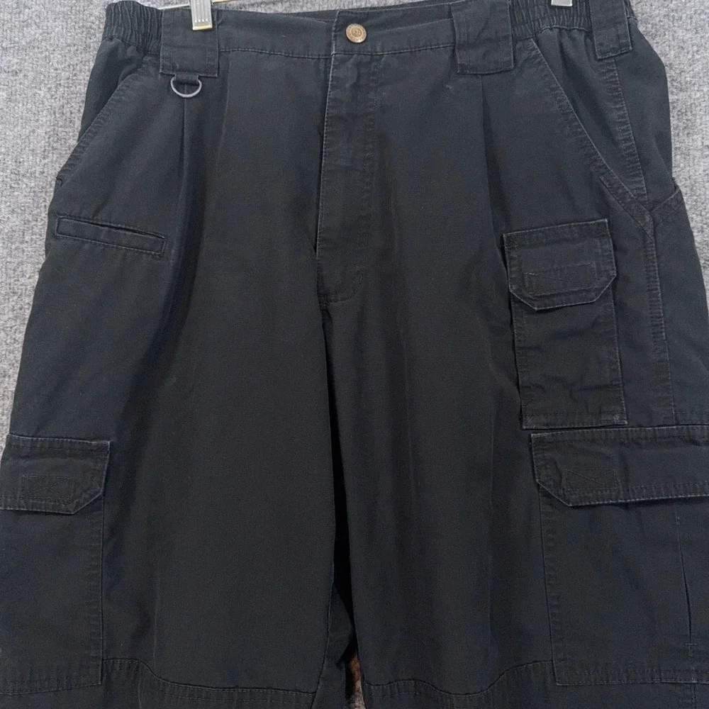 5.11 Tactical Pants Men 34x30 Black Ripstop Cargo Utility Work Hiking Rugged